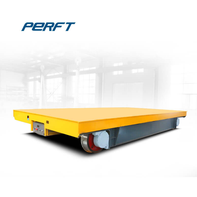 Battery Powered Rail Transfer Cart To Handling Steel Parts 